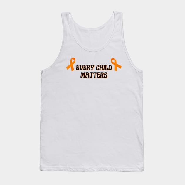 Every Child Matters Orange Day Awareness Indigenous For Kindness and Equality Tank Top by Mochabonk